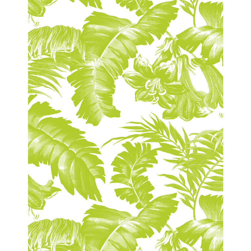 Plantation Verde by Gaston Y Daniela Designer Wallcovering GASTON LIBRERIA VINYL - 100% Italy Horizontal: 0 and Vertical: 27.5 27.5 - Swanky Fabrics -