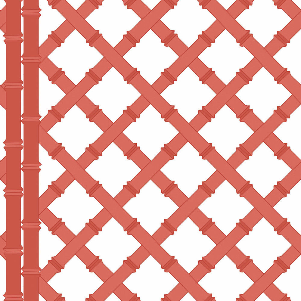 Trellis Blanco/Pomelo by Gaston Y Daniela Designer Wallcovering GASTON LIBRERIA PAPER - 100% Spain Horizontal: 0 and Vertical: 10.4 20.8 - Swanky Fabrics -