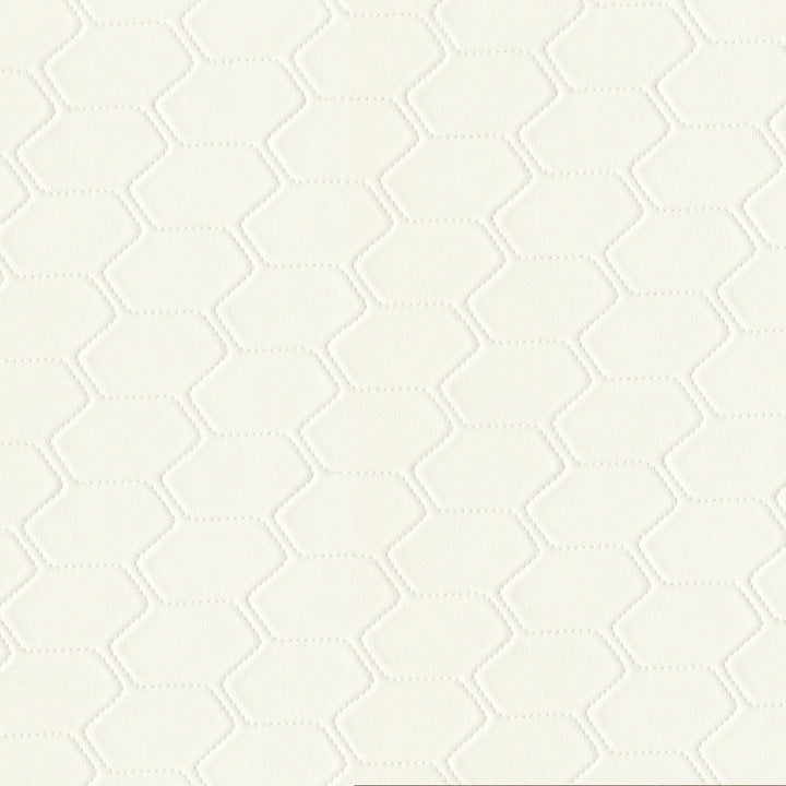 Bargello 602 Mystic White by GUARDIAN Designer Fabric 100% Polyvinyl Chloride (PVC) CN 1,500,000 Double Rubs (Wyzenbeek) </p><p>Repeat: Horizontal: and Vertical: 54 in. (137 cm) - Swanky Fabrics -