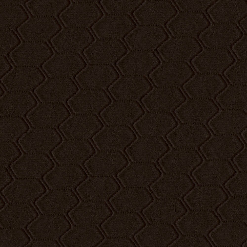 Bargello 8009 Espresso by GUARDIAN Designer Fabric 100% Polyvinyl Chloride (PVC) CN 1,500,000 Double Rubs (Wyzenbeek) </p><p>Repeat: Horizontal: and Vertical: 54 in. (137 cm) - Swanky Fabrics -