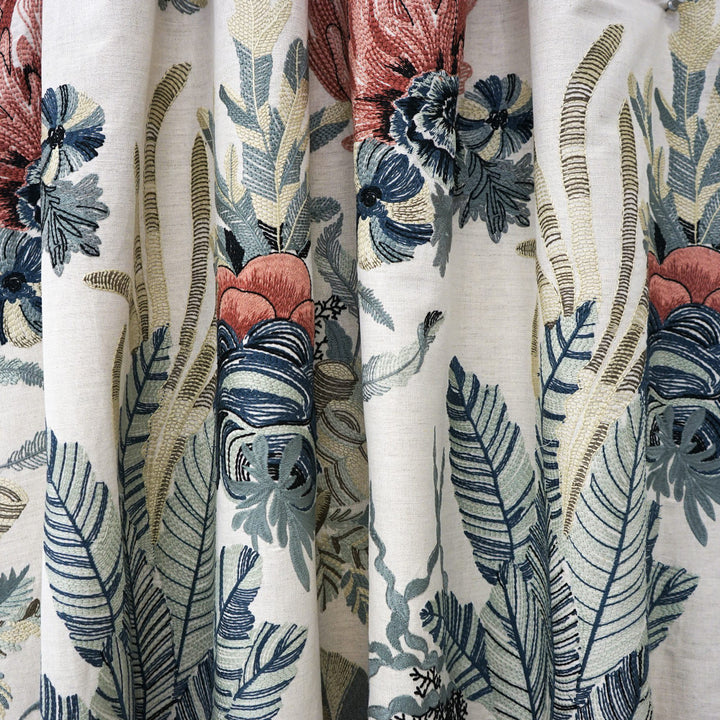 GEORGINA 43SJ101 by JF Designer Fabric JF Studio 47% Polyester, 29% Linen, 24% Cotton India  Horizontal: 29.125 and Vertical: 30.25 54  - Swanky Fabrics -