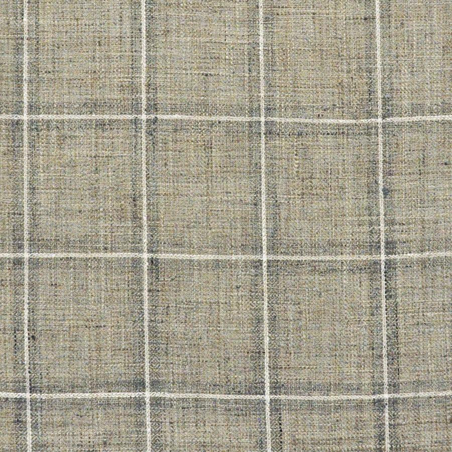 Gridiron # 645 Shark by Maxwell Designer Fabric Stripes & Checks Ii 100% POLYESTER INDIA V-4"H-3.37" 54" - Swanky Fabrics -