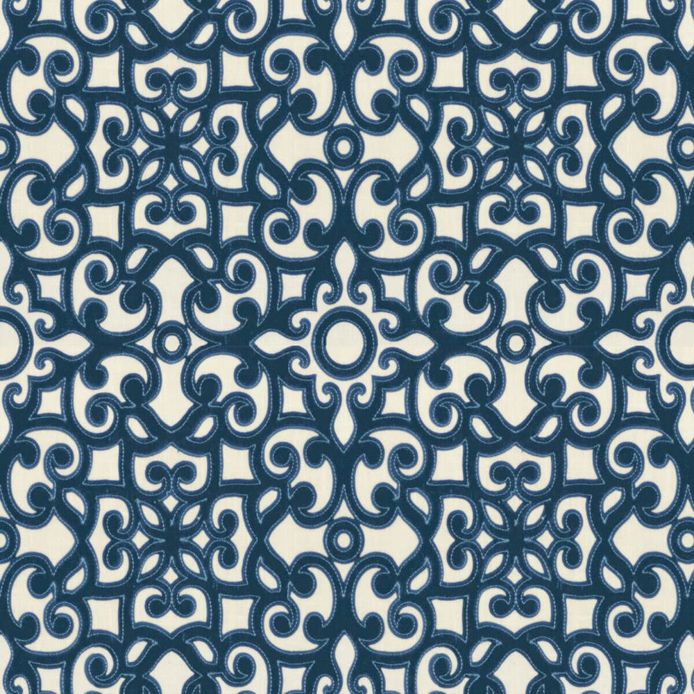 Ginger 2 Navy by Stout Designer Fabric COMFORTABLE LIVING CHAMBRAY/CADET 70%POL 30%COT %PEMB INDIA </p><p>Repeat: 10 54 in - Swanky Fabrics -