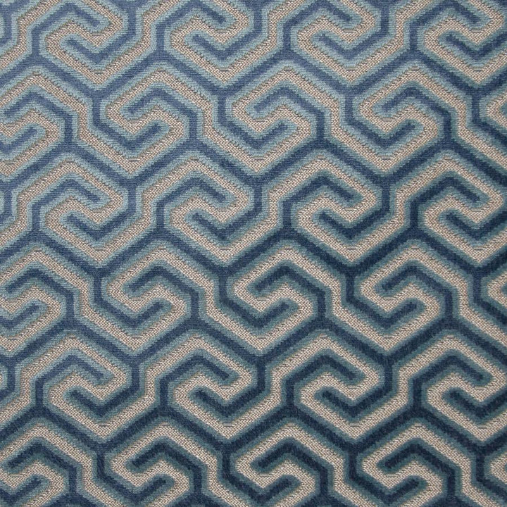 Garola # 605 Sapphire by Maxwell Designer Fabric Performance Cut Velvets 48% POLYESTER
47% VISCOSE
5% COTTON BELGIUM V-5.0"H-3.4" 55" - Swanky Fabrics -