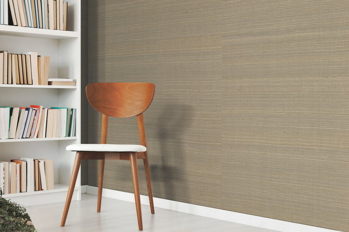 Abaca Weave Black Wallpaper by York Wallcoverings Designer