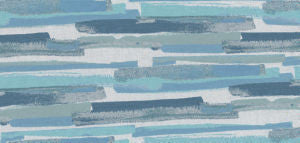 Glasgow Aqua 66 by Norbar Designer Fabric SUNTASTIC 100% POLYACRYLIC GERMANY 13"V 28"H 54 - Swanky Fabrics -