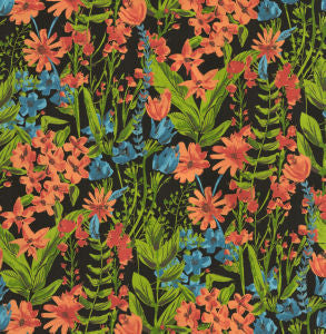 Glover Black by Norbar Designer Fabric