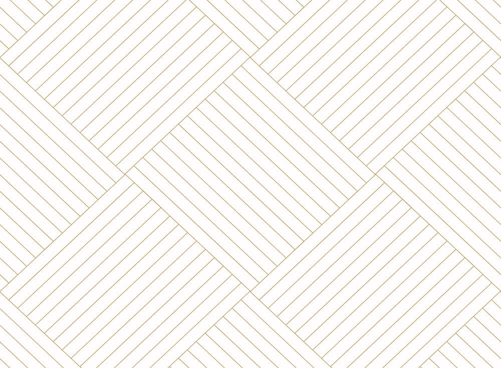 Twisted Tailor Gold Wallpaper by York Wallcoverings Designer Geometric Resource Library Covers about 60.8 square feet 27-in by 27-ft long roll Prepasted 25.25 - Swanky Fabrics -