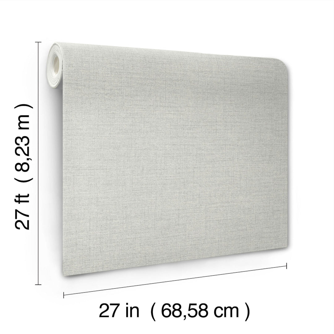 Hillswick Tweed Pewter Wallpaper by York Wallcoverings Designer