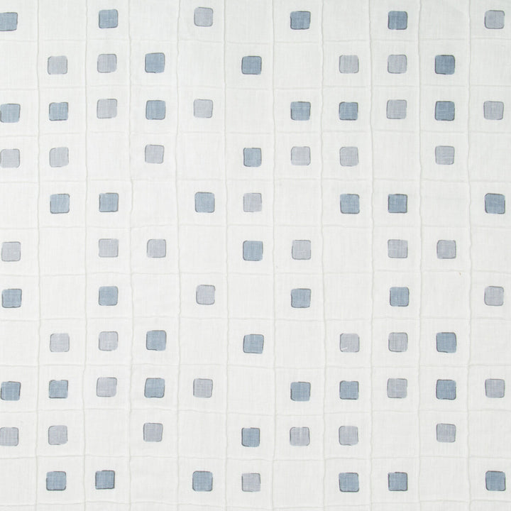 Gridwork Slate by Kravet Basics Designer Fabric JEFFREY ALAN MARKS OCEANVIEW LINEN - 99%;COTTON - 1% India HEAVY Horizontal: 12.75 and Vertical: 12.75 50.5 - Swanky Fabrics -