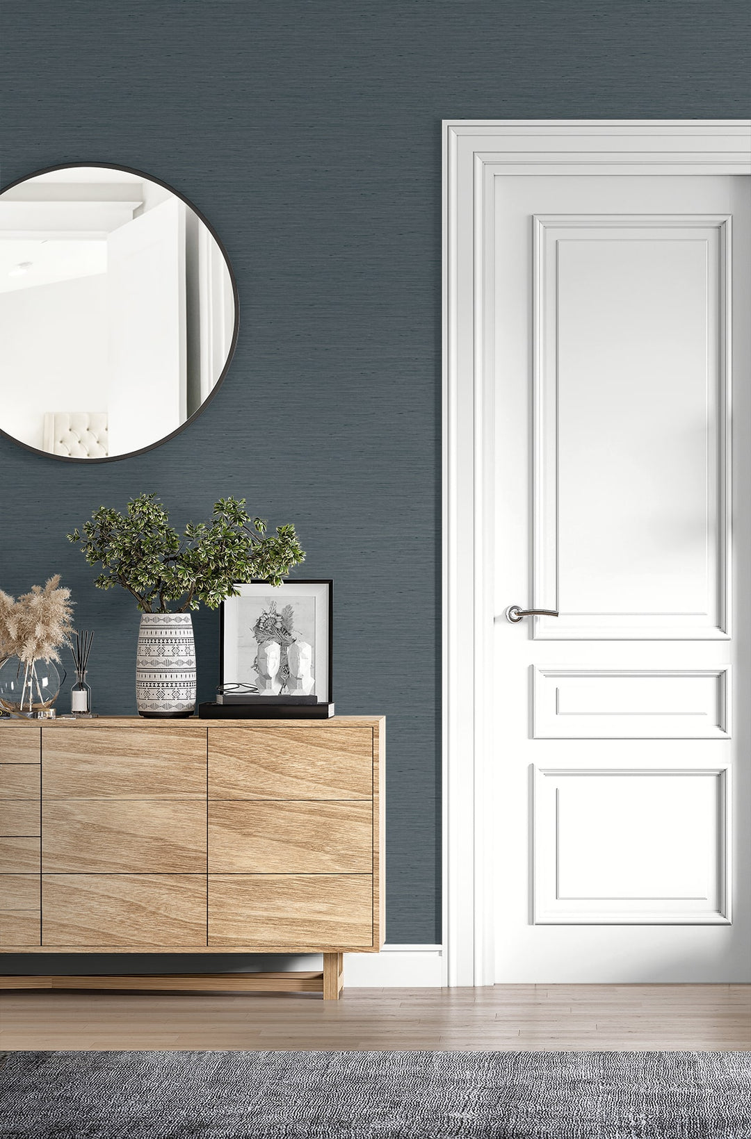 Bangkok Charcoal GT30116 by Seabrook Designs Designer Wallpaper