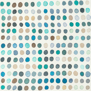 Twister Print Denim/Aqua by Lee Jofa Modern Designer Fabric