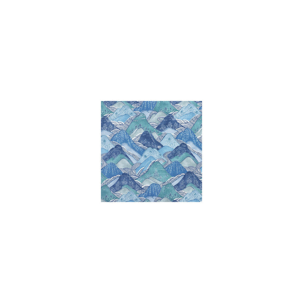 Edo Linen Teal by Groundworks Designer Fabric KELLY WEARSTLER COLLECTION LINEN - 100% United Kingdom Horizontal: 18 and Vertical: 25.25 54 - Swanky Fabrics -