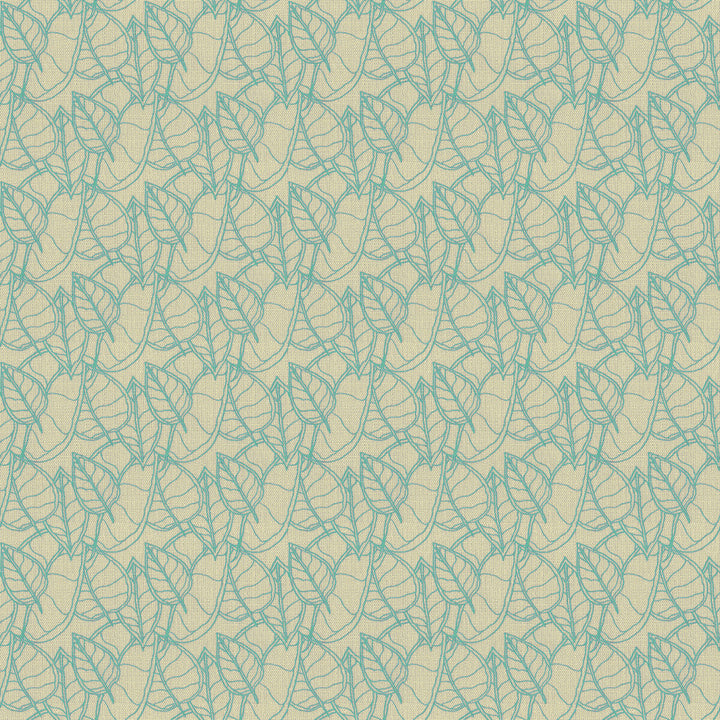 Fall Aqua by Groundworks Designer Fabric ALLEGRA HICKS II COLLECTION LINEN - 60%;COTTON - 30%;NYLON - 10% United Kingdom - Horizontal: 4 and Vertical: 5 55 - Swanky Fabrics -