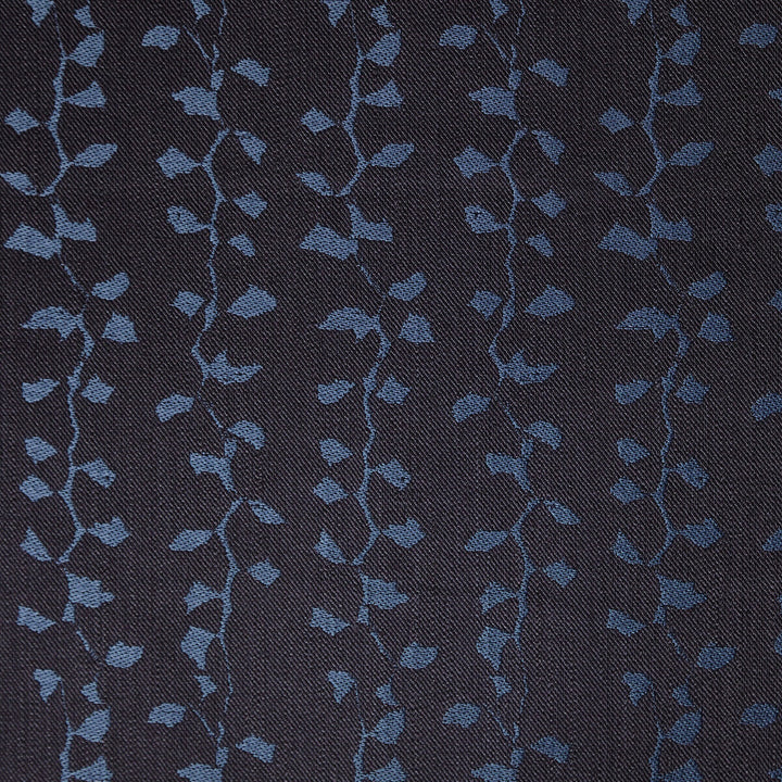 Jungle Midnight by Groundworks Designer Fabric ALLEGRA HICKS ISLANDS COLLECTION VISCOSE - 72%;LINEN - 13%;COTTON - 11%;ACRYLIC - 4% Italy Horizontal: 5.5 and Vertical: 12.8 55 - Swanky Fabrics -