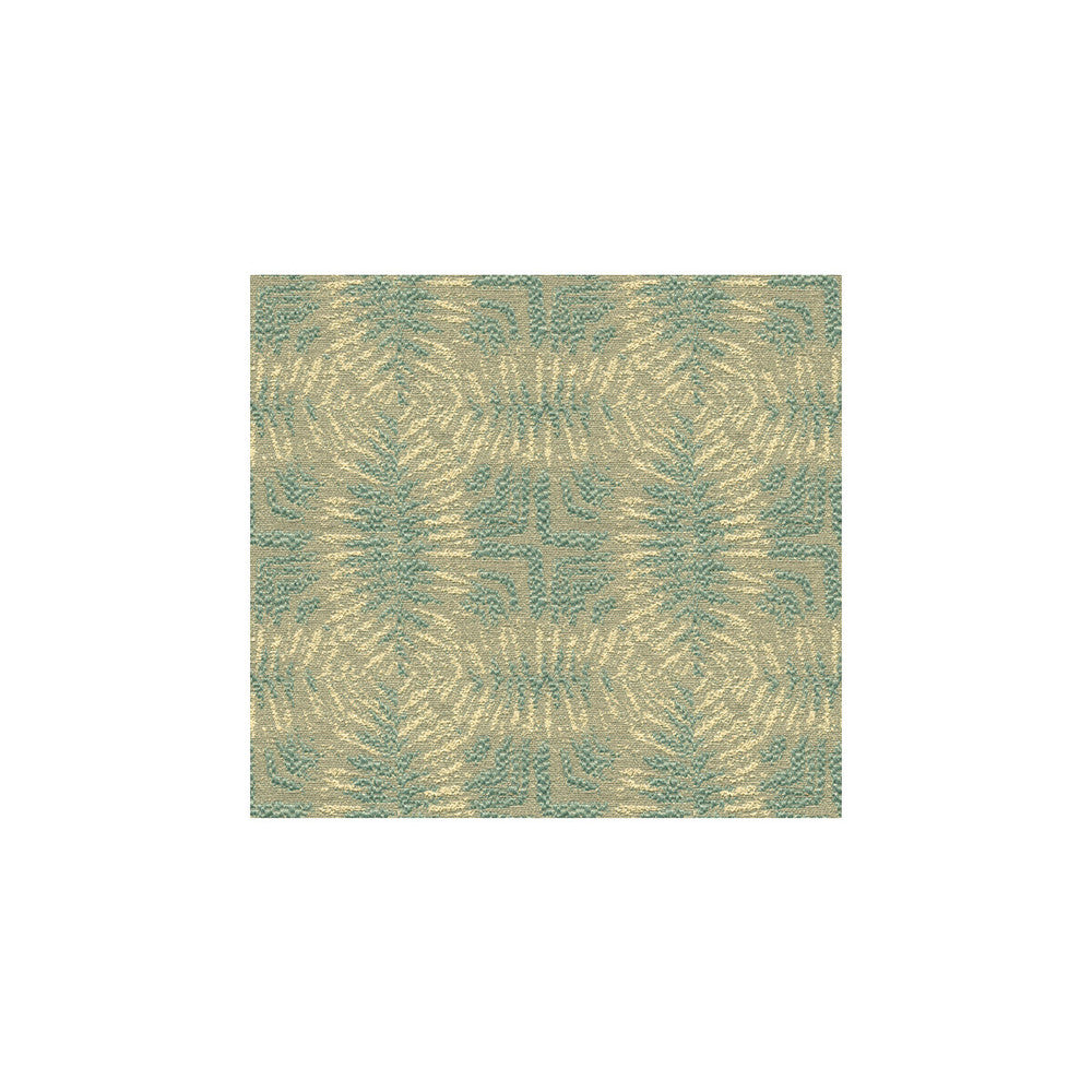 Calypso Aqua by Groundworks Designer Fabric ALLEGRA HICKS ISLANDS COLLECTION VISCOSE - 50%;COTTON - 24%;LINEN - 10%;ACRYLIC - 8%;NYLON - 8% Italy - Horizontal: 5.5 and Vertical: 4.92 55 - Swanky Fabrics -