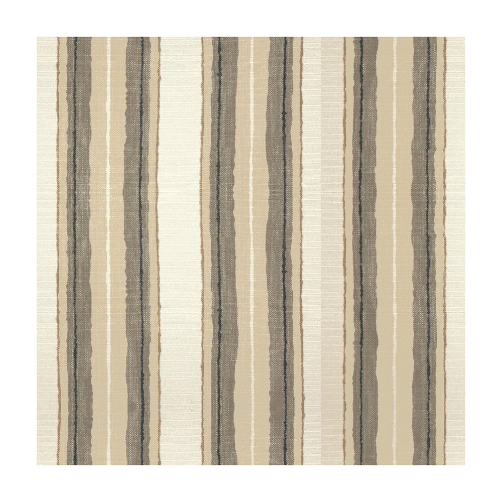 Shoreline Linen/Pyrite by Groundworks Designer Fabric KELLY WEARSTLER TERRA FIRMA TEXTILES SOLUTION DYED POLYESTER - 100% Italy HEAVY Horizontal: 17.25 and Vertical: 16 53 - Swanky Fabrics -
