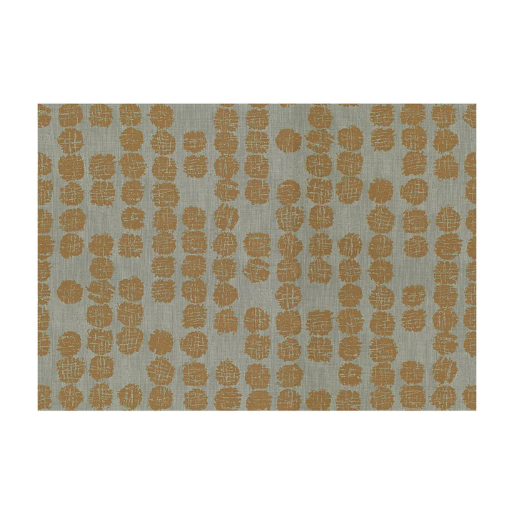 Solstice Rust/Dove by Groundworks Designer Fabric KELLY WEARSTLER TERRA FIRMA TEXTILES SOLUTION DYED POLYESTER - 100% Italy HEAVY Horizontal: 17.75 and Vertical: 25.25 53.5 - Swanky Fabrics -