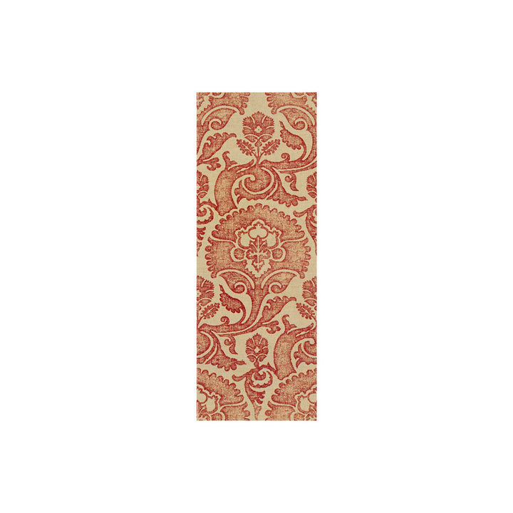 Bargello Oxblood by Groundworks Designer Fabric ASHLEY HICKS TEXTURES LINEN - 51%;COTTON - 49% Belgium HEAVY Horizontal: 8.8 and Vertical: 24.4 54 - Swanky Fabrics -