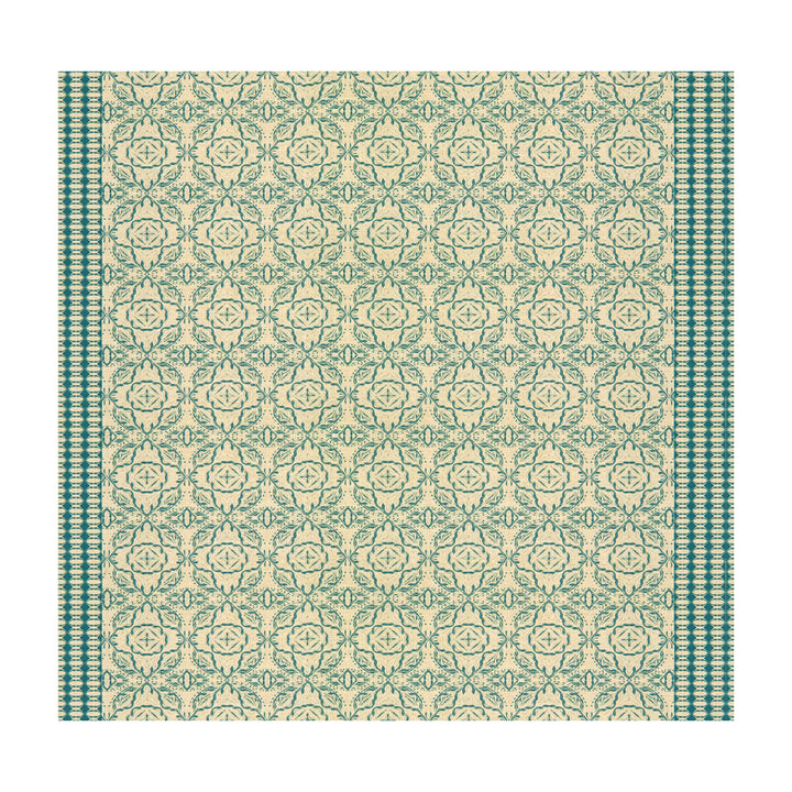 Maze Cornflower by Groundworks Designer Fabric ALLEGRA HICKS GARDEN COLLECTION LINEN - 88%;NYLON - 12% Belgium HEAVY Horizontal: 52 and Vertical: 6.5 53 - Swanky Fabrics -