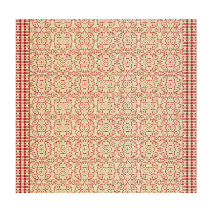 Maze Cerise by Groundworks Designer Fabric ALLEGRA HICKS GARDEN COLLECTION LINEN - 88%;NYLON - 12% Belgium HEAVY Horizontal: 52 and Vertical: 6.5 53 - Swanky Fabrics -