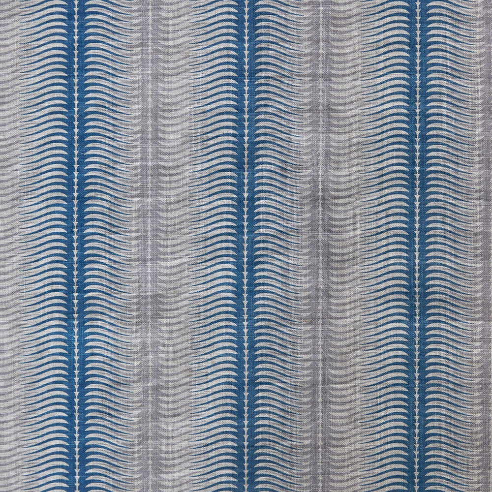 Stripes Cornflower by Groundworks Designer Fabric ALLEGRA HICKS GARDEN COLLECTION LINEN - 88%;NYLON - 12% Belgium HEAVY Horizontal: 2.52 and Vertical: 5.24 50 - Swanky Fabrics -
