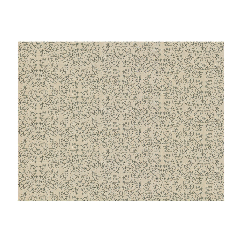 Garden Metal by Groundworks Designer Fabric ALLEGRA HICKS GARDEN COLLECTION LINEN - 88%;NYLON - 12% Belgium HEAVY Horizontal: 9.85 and Vertical: 12.61 50 - Swanky Fabrics -