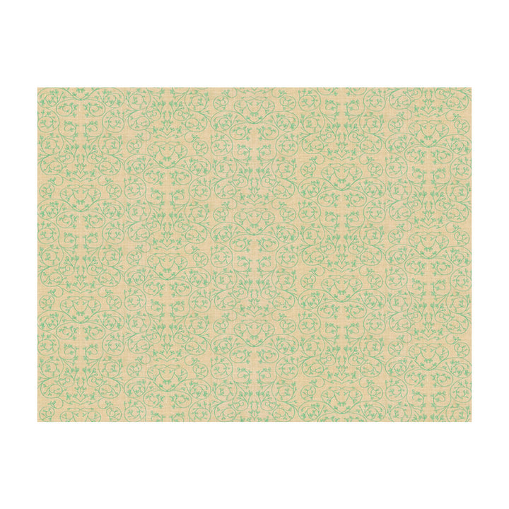 Garden Aqua by Groundworks Designer Fabric ALLEGRA HICKS GARDEN COLLECTION LINEN - 88%;NYLON - 12% Belgium HEAVY Horizontal: 9.85 and Vertical: 12.61 50 - Swanky Fabrics -