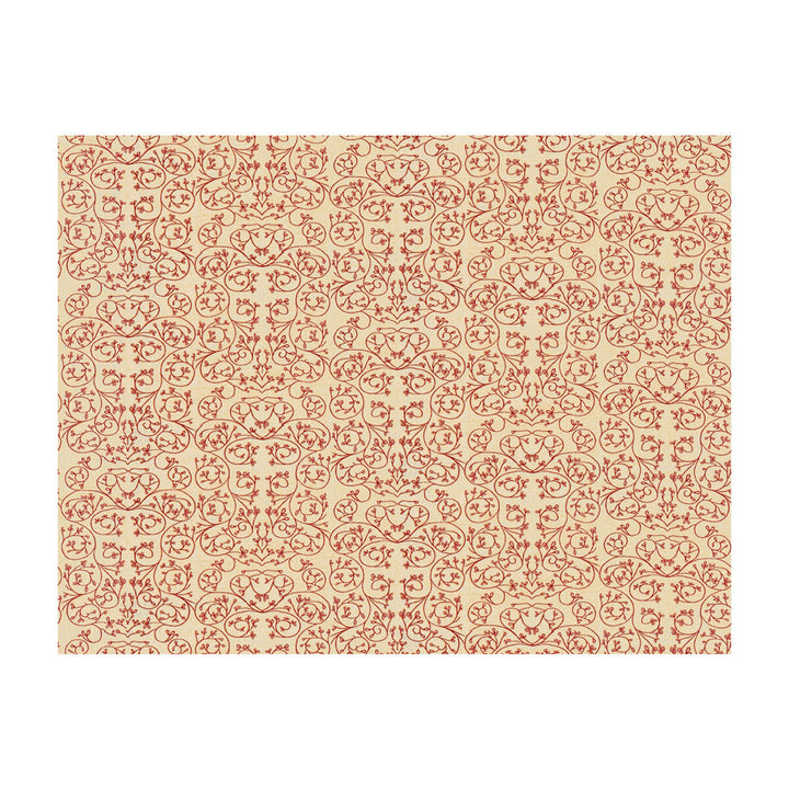 Garden Cerise by Groundworks Designer Fabric ALLEGRA HICKS GARDEN COLLECTION LINEN - 88%;NYLON - 12% Belgium HEAVY Horizontal: 9.85 and Vertical: 12.61 50 - Swanky Fabrics -