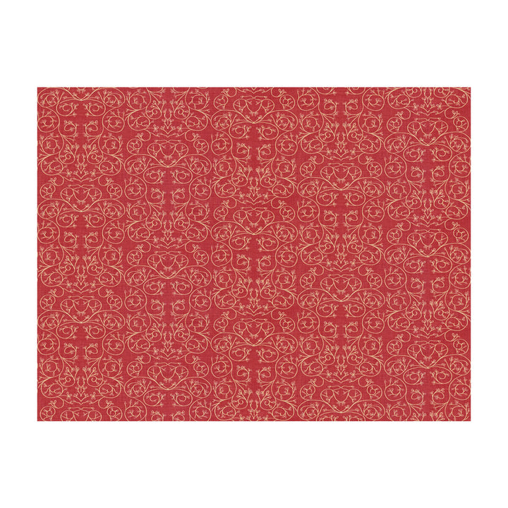 Garden Reverse Cerise by Groundworks Designer Fabric ALLEGRA HICKS GARDEN COLLECTION LINEN - 88%;NYLON - 12% Belgium HEAVY Horizontal: 9.85 and Vertical: 12.61 50 - Swanky Fabrics -