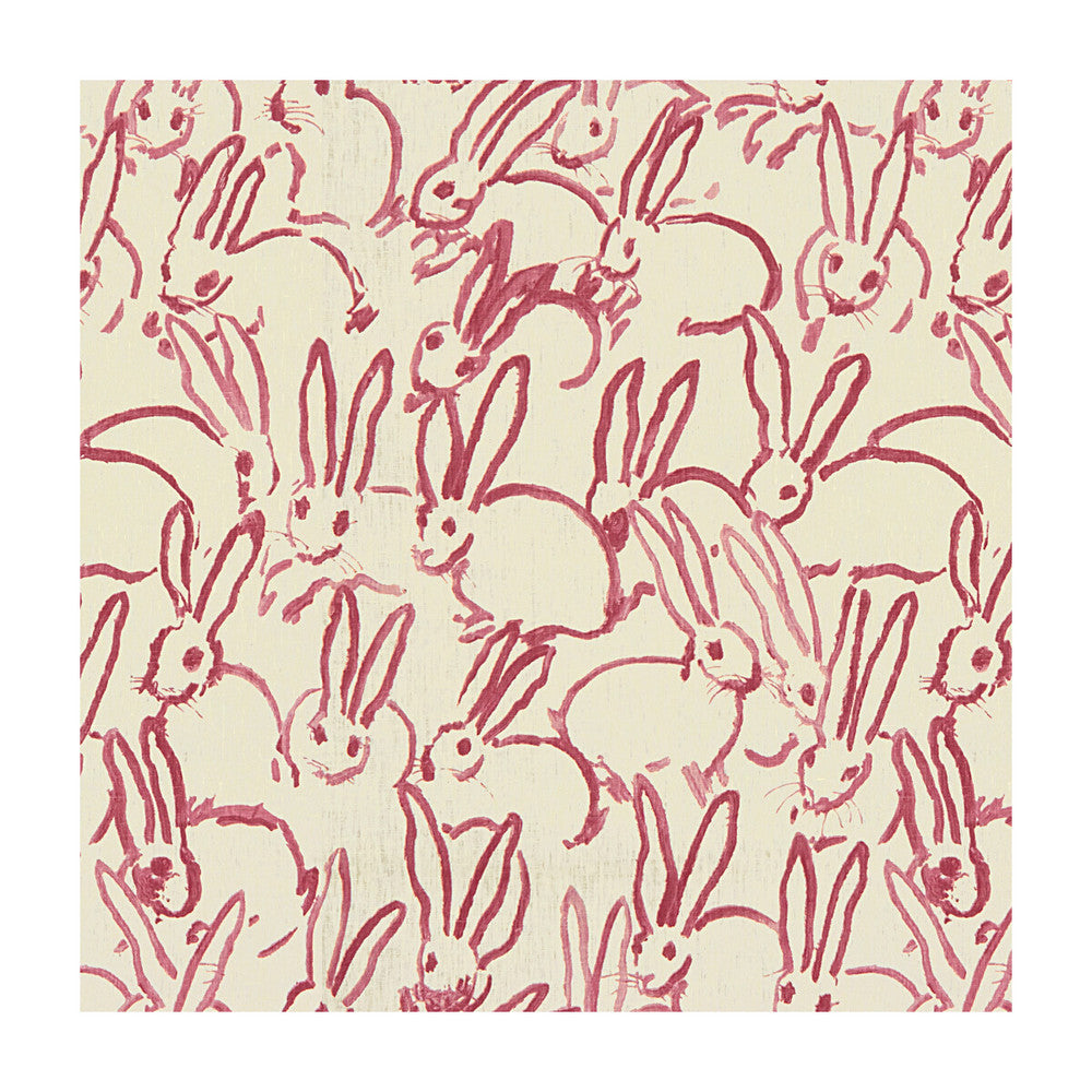 Hutch Print Pink by Groundworks Designer Fabric HUNT SLONEM FOR GROUNDWORKS LINEN - 100% China - Horizontal: 27 and Vertical: 32 54 - Swanky Fabrics -