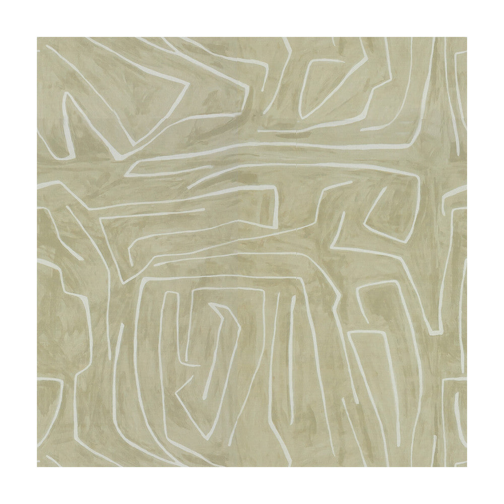 Graffito Beige/Ivory by Groundworks Designer Fabric KELLY WEARSTLER III COTTON - 52%;LINEN - 48% Italy - Horizontal: 54 and Vertical: 54 54 - Swanky Fabrics -