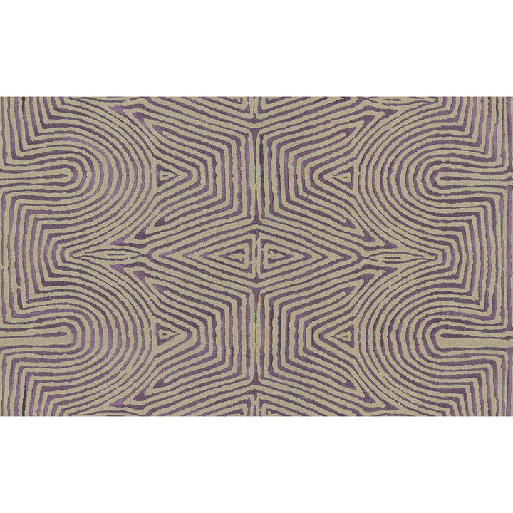 Julia Emb Flax/Mauve by Groundworks Designer Fabric PRISM LINEN - 68%;VISCOSE - 19%;SPUN POLYESTER - 13% India LIGHT Horizontal: 25.5 and Vertical: 7.75 51.5 - Swanky Fabrics -