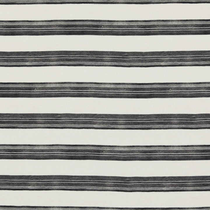Askew Ivory/Onyx by Groundworks Designer Fabric KELLY WEARSTLER IV LINEN - 100% Italy HEAVY Horizontal: 27.02052 and Vertical: 25.16872 53.58006 - Swanky Fabrics -
