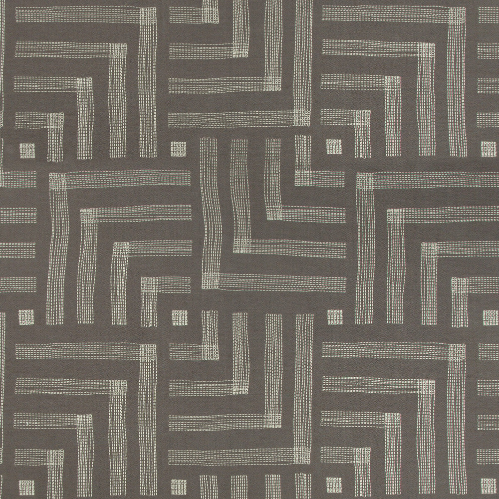 Pastiche Mocha/Cream by Groundworks Designer Fabric KELLY WEARSTLER IV COTTON - 66%;RAYON - 34% India HEAVY Horizontal: 27 and Vertical: 31.48 54 - Swanky Fabrics -
