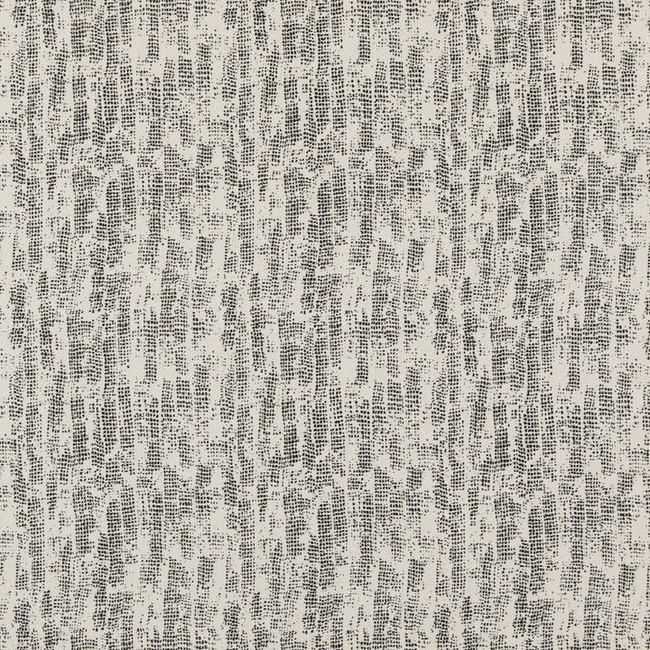 Verse Ivory/Onyx by Groundworks Designer Fabric KELLY WEARSTLER IV VISCOSE - 49%;COTTON - 32%;LINEN - 10%;POLYESTER - 9% Italy HEAVY Horizontal: 14.01064 and Vertical: 21.01596 55.0418 - Swanky Fabrics -