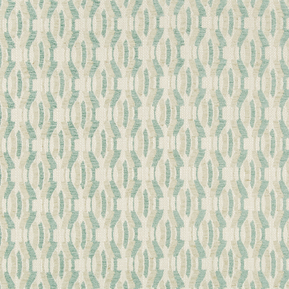 Agate Weave Aqua by Groundworks Designer Fabric GEMS COLLECTION VISCOSE - 65%;COTTON - 18%;LINEN - 14%;ACRYLIC - 3% Italy MEDIUM Horizontal: 2.32 and Vertical: 3.15 55.12 - Swanky Fabrics -