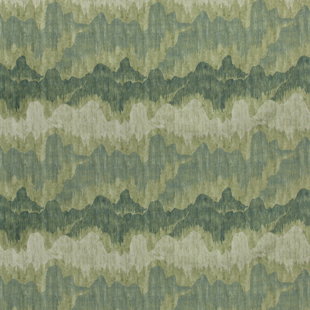 Cascadia Jadestone by Groundworks Designer Fabric KELLY WEARSTLER V COTTON - 52%;LINEN - 48% Italy MEDIUM Horizontal: 18 and Vertical: 23.6 54 - Swanky Fabrics -