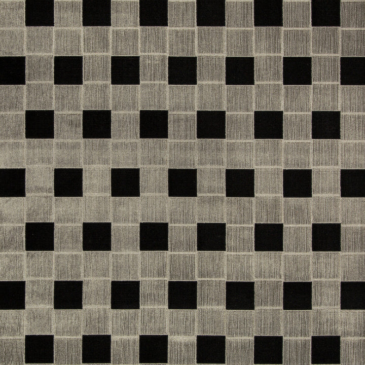 Truss Ebony by Groundworks Designer Fabric KELLY WEARSTLER V COTTON - 56%;RAYON - 23%;POLYESTER - 21% United States HEAVY Horizontal: 3 and Vertical: 6 49 - Swanky Fabrics -