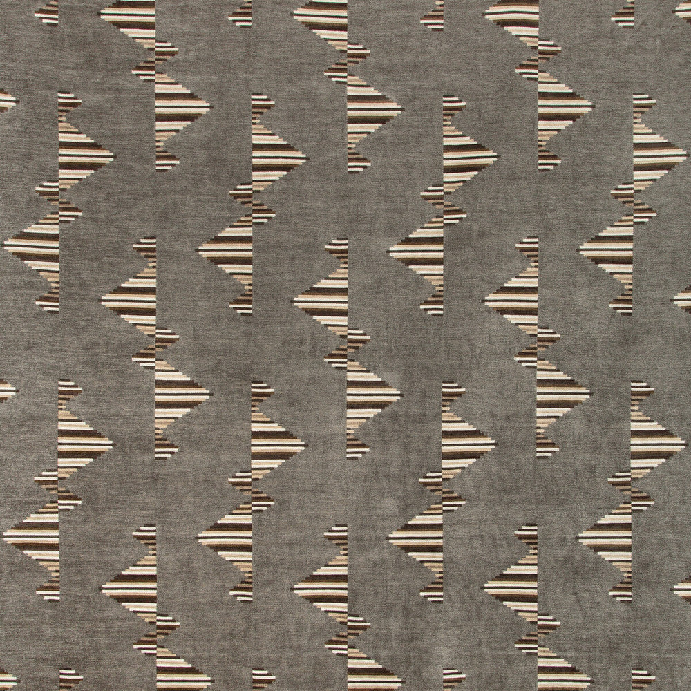 Arcade Smoke by Groundworks Designer Fabric KELLY WEARSTLER V VISCOSE - 60%;COTTON - 40% Italy HEAVY Horizontal: 13.77 and Vertical: 20 55.12 - Swanky Fabrics -