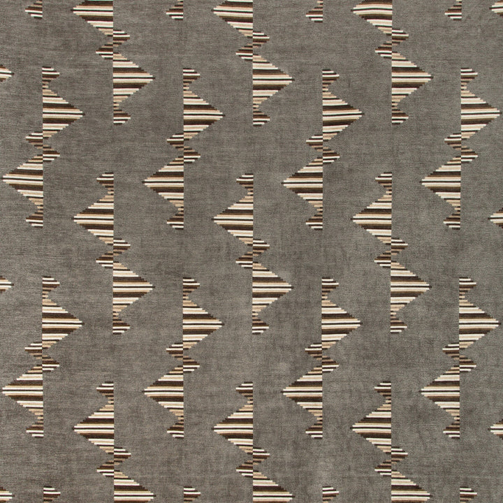 Arcade Smoke by Groundworks Designer Fabric KELLY WEARSTLER V VISCOSE - 60%;COTTON - 40% Italy HEAVY Horizontal: 13.77 and Vertical: 20 55.12 - Swanky Fabrics -
