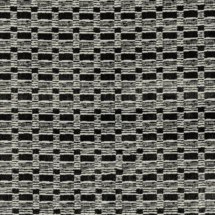 Lure Onyx/Ivory by Groundworks Designer Fabric KELLY WEARSTLER VI VISCOSE - 74%;POLYESTER - 16%;COTTON - 10% Italy MEDIUM Horizontal: 2.76 and Vertical: 2.76 55.12 - Swanky Fabrics -