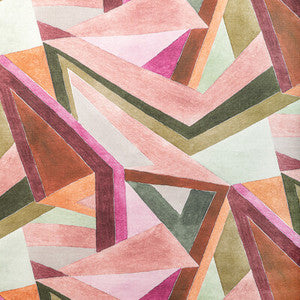 Roulade Print Rose/Leaf by Lee Jofa Modern Designer Fabric