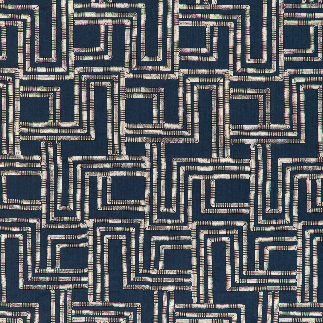 Circuit Emb - Azure GWF-3813.51.0 by Lee Jofa Modern Designer Fabric