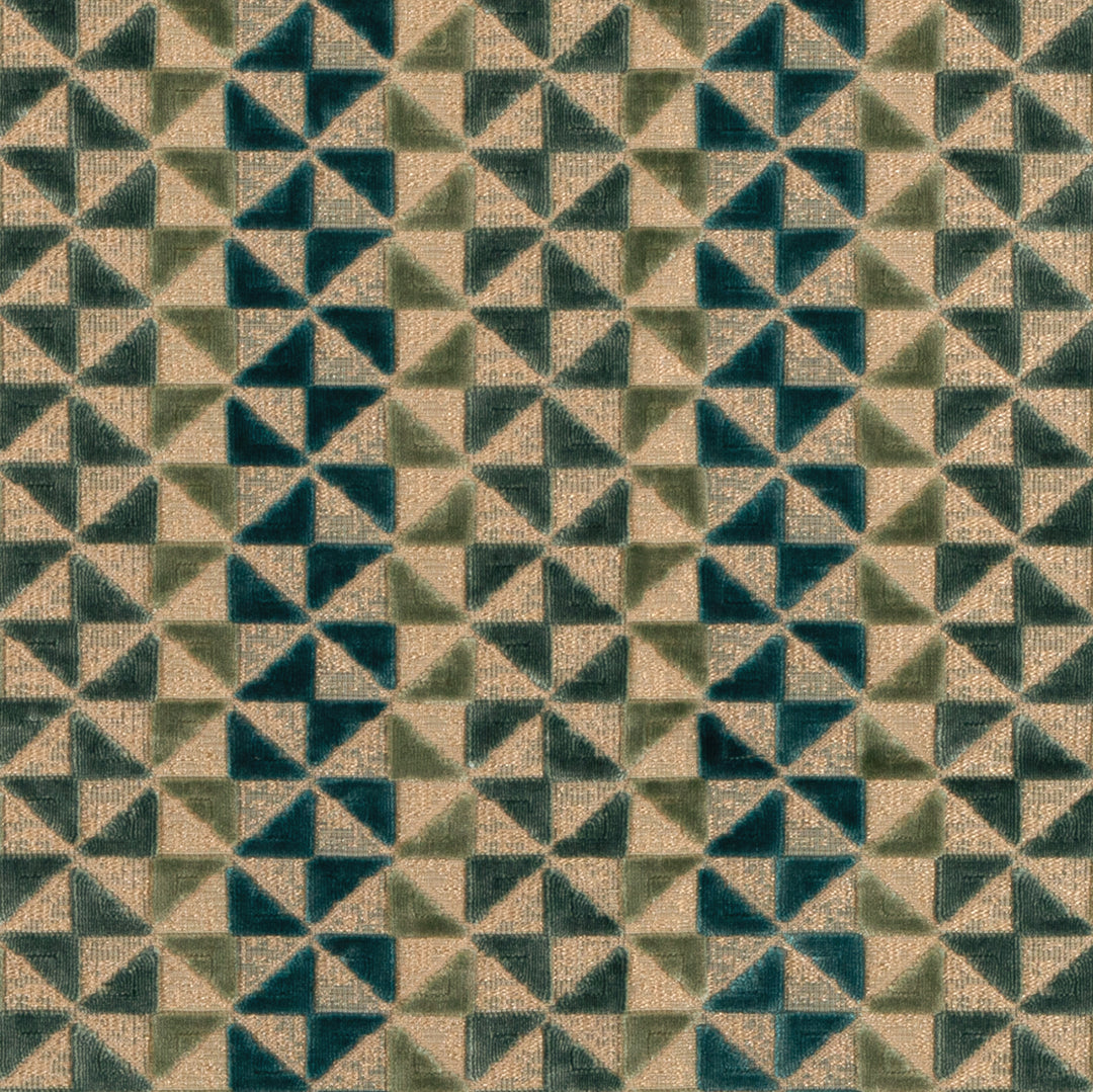 Prisma Velvet - Turquoise GWF-3817.1313.0 by Lee Jofa Modern Designer Fabric