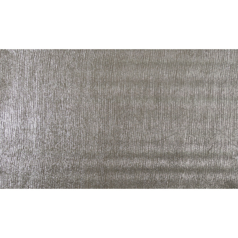 Glitterati Silver by Groundworks Designer Fabric KELLY WEARSTLER LEATHER COLLECTION LEATHER - 100% United States Horizontal: 10.5 and Vertical: 6.5 - Swanky Fabrics -