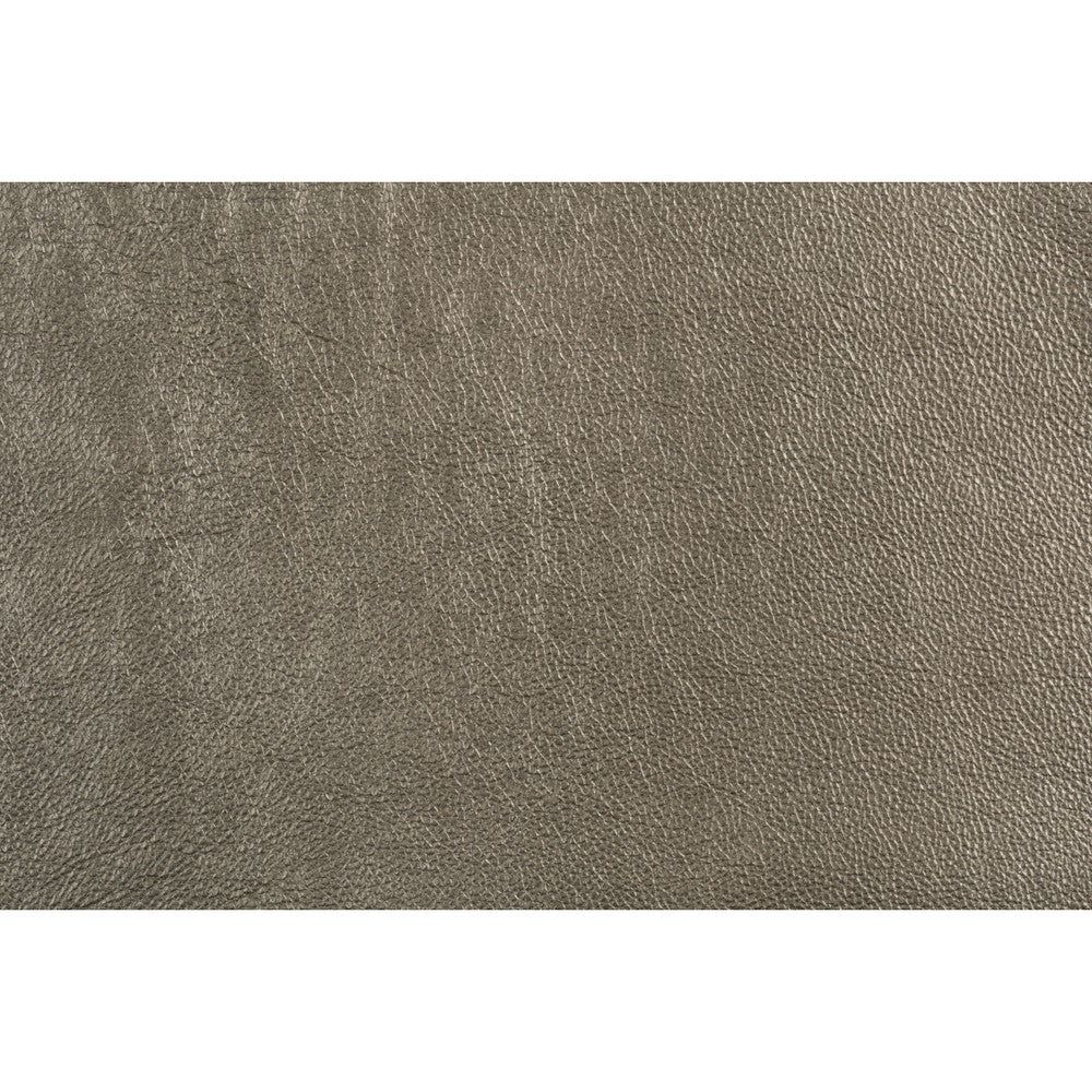 Trophy Silver by Groundworks Designer Fabric KELLY WEARSTLER LEATHER COLLECTION LEATHER - 100% Brazil MEDIUM Horizontal: - and Vertical: - - - Swanky Fabrics -
