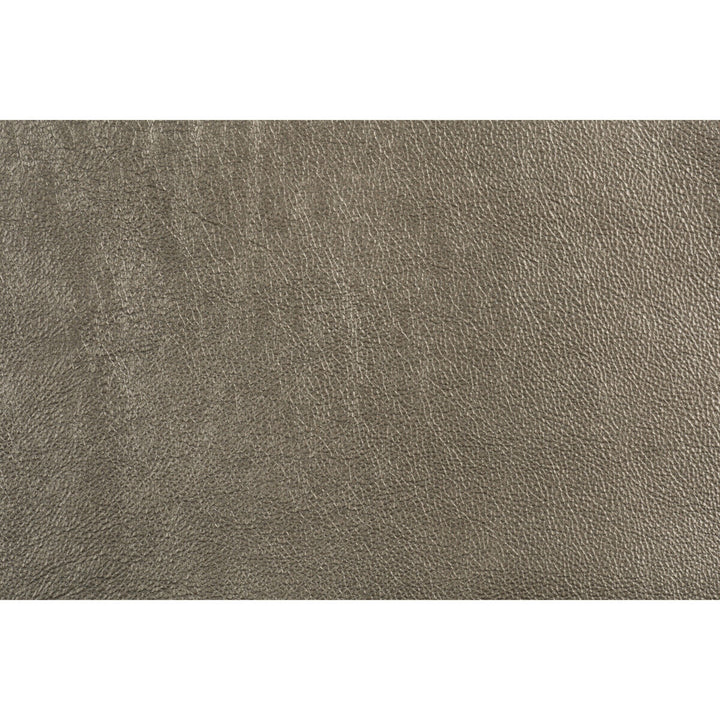 Trophy Silver by Groundworks Designer Fabric KELLY WEARSTLER LEATHER COLLECTION LEATHER - 100% Brazil MEDIUM Horizontal: - and Vertical: - - - Swanky Fabrics -