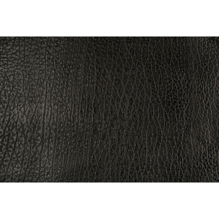 Femme Fatale Black by Groundworks Designer Fabric KELLY WEARSTLER LEATHER COLLECTION LEATHER - 100% United States MEDIUM Horizontal: and Vertical: - Swanky Fabrics -