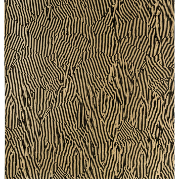 Avant Kraft/Black by Groundworks Designer Wallcovering KELLY WEARSTLER WALLPAPERS II PAPER - 100% United States Horizontal: 27 and Vertical: 27 27 - Swanky Fabrics -